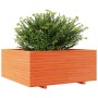 Solid wax brown pine wood planter 110x110x49.5 cm by vidaXL, Pots and planters - Ref: Foro24-3282546, Price: 287,99 €, Discou...