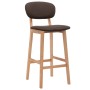 Kitchen stools 2 units brown fabric by vidaXL, Kitchen stools - Ref: Foro24-289370, Price: 160,99 €, Discount: %