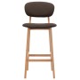 Kitchen stools 2 units brown fabric by vidaXL, Kitchen stools - Ref: Foro24-289370, Price: 160,99 €, Discount: %