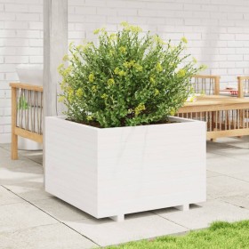 Solid white pine wood planter 70x70x49.5 cm by vidaXL, Pots and planters - Ref: Foro24-3282525, Price: 179,99 €, Discount: %