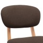 Kitchen stools 2 units brown fabric by vidaXL, Kitchen stools - Ref: Foro24-289370, Price: 160,99 €, Discount: %