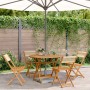 Garden dining set 5 pieces polypropylene solid beige wood by vidaXL, Garden sets - Ref: Foro24-3281771, Price: 277,65 €, Disc...