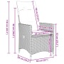 Gartenstühle und Tisch mit Kissen 3 Stück braunes PE-Rattan von vidaXL, Gartensets - Ref: Foro24-3276767, Preis: 344,28 €, Ra...