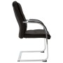 Silla de oficina voladiza de cuero sintético negra de vidaXL, Sillas de oficina - Ref: Foro24-289341, Precio: 130,99 €, Descu...