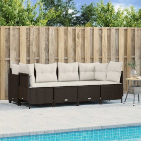 5-piece garden dining set and brown synthetic rattan cushions by vidaXL, Garden sets - Ref: Foro24-3261522, Price: 380,99 €, ...