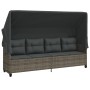 Gartensofa-Set mit Kissen, 5-teilig, graues synthetisches Rattan von vidaXL, Gartensets - Ref: Foro24-3261529, Preis: 421,64 ...