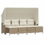 Gartensofa-Set mit Kissen, 5-teilig, beiges synthetisches Rattan von vidaXL, Gartensets - Ref: Foro24-3261543, Preis: 371,06 ...