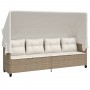 Garden sofa set with cushions 5 pieces beige synthetic rattan by vidaXL, Garden sets - Ref: Foro24-3261543, Price: 370,99 €, ...