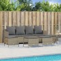 Garden sofa set with cushions 5 pieces beige synthetic rattan by vidaXL, Garden sets - Ref: Foro24-3261560, Price: 356,45 €, ...