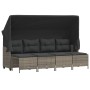 Garden sofa set with cushions 5 pieces gray synthetic rattan by vidaXL, Garden sets - Ref: Foro24-3261541, Price: 371,63 €, D...