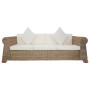 3-seater sofa with natural rattan cushions by vidaXL, Sofas - Ref: Foro24-283074, Price: 796,68 €, Discount: %