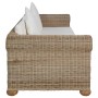 3-seater sofa with natural rattan cushions by vidaXL, Sofas - Ref: Foro24-283074, Price: 796,68 €, Discount: %