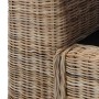 3-seater sofa with natural rattan cushions by vidaXL, Sofas - Ref: Foro24-283074, Price: 796,68 €, Discount: %