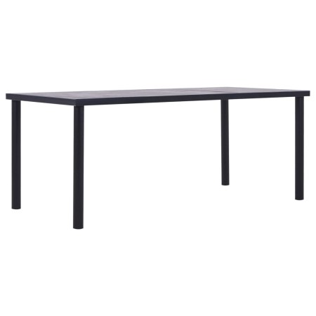 Mesa de comedor de MDF negro y gris hormigón 200x100x75 cm de vidaXL, Mesas de cocina y de comedor - Ref: Foro24-281861, Prec...