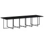 Set comedor de jardín con cojines 13 pzas ratán sintético negro de vidaXL, Conjuntos de jardín - Ref: Foro24-3211482, Precio:...