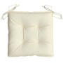 Cojines de silla de jardín 4 uds tela Oxford crema 50x50x7 cm de vidaXL, Cojines para sillas y sofás - Ref: Foro24-361514, Pr...