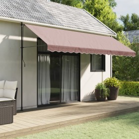 Brown striped replacement awning border fabric 4.5 m by vidaXL, Awnings - Ref: Foro24-367783, Price: 14,21 €, Discount: %