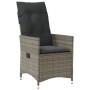 Garden chairs and table with cushions 3 pieces gray PE rattan by vidaXL, Garden sets - Ref: Foro24-3276723, Price: 277,67 €, ...