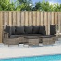 Garden sofa set with cushions 5 pieces gray synthetic rattan by vidaXL, Garden sets - Ref: Foro24-3261547, Price: 407,77 €, D...