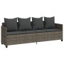 Garden sofa set with cushions 5 pieces gray synthetic rattan by vidaXL, Garden sets - Ref: Foro24-3261547, Price: 407,77 €, D...