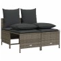 Gartensofa-Set mit Kissen, 5-teilig, graues synthetisches Rattan von vidaXL, Gartensets - Ref: Foro24-3261547, Preis: 407,77 ...