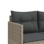 Gartensofa- und Kissenset, 5-teilig, hellgraues synthetisches Rattan von vidaXL, Gartensets - Ref: Foro24-3261526, Preis: 388...