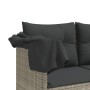 Garden sofa and cushion set 5 pieces light gray synthetic rattan by vidaXL, Garden sets - Ref: Foro24-3261532, Price: 429,42 ...