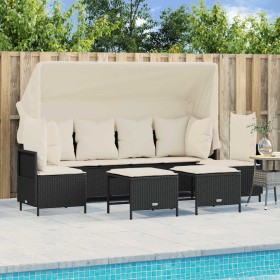 5-piece garden furniture set and black synthetic rattan cushions by vidaXL, Garden sets - Ref: Foro24-3261551, Price: 433,74 ...