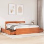 Estructura de cama cajones madera pino marrón cera 180x200 cm de vidaXL, Camas y somieres - Ref: Foro24-3282341, Precio: 323,...