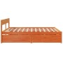 Estructura de cama cajones madera pino marrón cera 180x200 cm de vidaXL, Camas y somieres - Ref: Foro24-3282341, Precio: 323,...