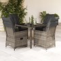 5-piece garden dining set with gray synthetic rattan cushions by vidaXL, Garden sets - Ref: Foro24-3276737, Price: 604,27 €, ...