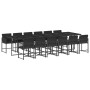 Garden dining set with cushions 13 pieces black synthetic rattan by vidaXL, Garden sets - Ref: Foro24-3211483, Price: 858,65 ...