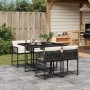 5-teiliges Gartenmöbel-Set mit Kissen synthetisches Rattan schwarz von vidaXL, Gartensets - Ref: Foro24-3211434, Preis: 275,9...