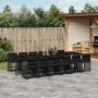 Garden dining set with 13-piece black synthetic rattan cushions. by vidaXL, Garden sets - Ref: Foro24-3211663, Price: 897,70 ...