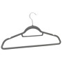 Set of 100 gray velvet non-slip clothes hangers by vidaXL, Hangers - Ref: Foro24-289919, Price: 58,99 €, Discount: %