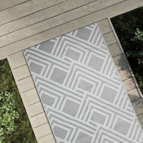 Alfombra de exterior PP gris 80x150 cm de vidaXL, Protectores para exterior - Ref: Foro24-368561, Precio: 20,99 €, Descuento: %