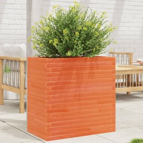 Solid pine wood planter in brown wax 70x40x68.5 cm by vidaXL, Pots and planters - Ref: Foro24-3282486, Price: 181,99 €, Disco...