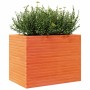 Solid pine wood planter in brown wax 90x60x68.5 cm by vidaXL, Pots and planters - Ref: Foro24-3282501, Price: 247,13 €, Disco...