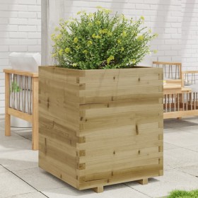 Jardinera madera de pino impregnada 60x60x72,5 cm de vidaXL, Maceteros y jardineras - Ref: Foro24-3282583, Precio: 201,99 €, ...