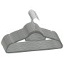 Set of 20 non-slip gray velvet clothes hangers by vidaXL, Hangers - Ref: Foro24-289917, Price: 17,88 €, Discount: %