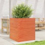 Solid pine wood planter in brown wax 60x60x68.5 cm by vidaXL, Pots and planters - Ref: Foro24-3282471, Price: 197,63 €, Disco...