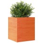 Solid pine wood planter in brown wax 60x60x68.5 cm by vidaXL, Pots and planters - Ref: Foro24-3282471, Price: 197,63 €, Disco...