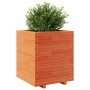 Solid pine wood planter in brown wax 60x60x72.5 cm by vidaXL, Pots and planters - Ref: Foro24-3282581, Price: 216,83 €, Disco...