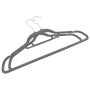 Set of 20 non-slip gray velvet clothes hangers by vidaXL, Hangers - Ref: Foro24-289917, Price: 17,88 €, Discount: %