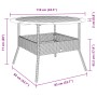 Garden table with acacia wood surface and black rattan, Ø110x71 cm. by vidaXL, Garden tables - Ref: Foro24-368625, Price: 171...