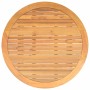 Mesa de jardín superficie de madera ratán PE beige Ø110x71 cm de vidaXL, Mesas de jardín - Ref: Foro24-368627, Precio: 175,01...