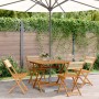 5-piece garden dining set made of solid wood and beige polypropylene. by vidaXL, Garden sets - Ref: Foro24-3281783, Price: 29...