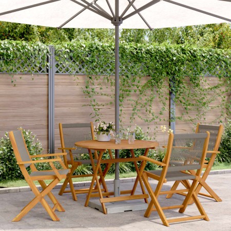 5-piece garden dining set made of solid gray polypropylene wood. by vidaXL, Garden sets - Ref: Foro24-3281818, Price: 395,96 ...