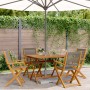 5-piece garden dining set made of solid gray polypropylene wood. by vidaXL, Garden sets - Ref: Foro24-3281830, Price: 396,95 ...