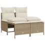 Set Gartensofas mit Kissen 5 Stück synthetisches Rattan beige von vidaXL, Gartensets - Ref: Foro24-3261525, Preis: 386,45 €, ...